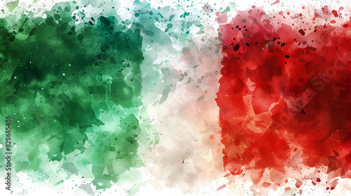 fondo con efecto de pintura acuarela de la bandera de mexico del pais de mexico patriotismo de la nacion mexicana bandera verde blanco y rojo fondo con textura