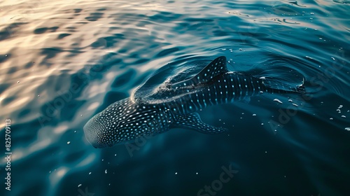 whale shark on a surface
