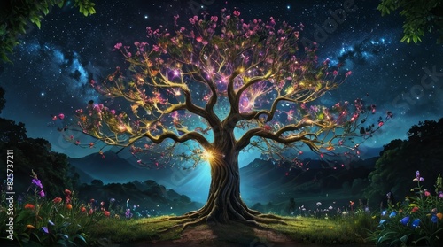 Ethereal Tree of Life: A Journey into the Spiritual Realm