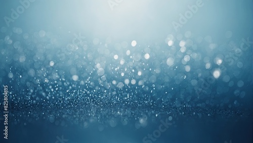 A close up abstract blue wave on a blue background of water droplets on a blue background