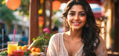 An attractive young Indian woman