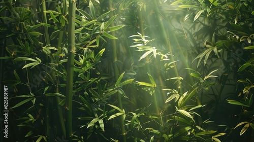 Origin of verdant bamboo foliage