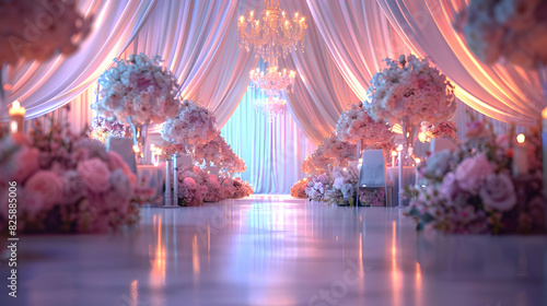 Elegant Wedding Reception Decor: High Resolution Image Highlighting Elegance and Style