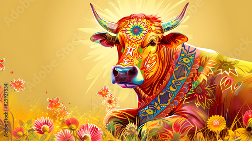 Indian Cow with a Comical Twist , Cheerful Cattle: Playful Indian Cow Brings Laughter to the Frame