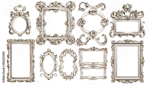 edwardian frames of ornate victorian intricate gothic era premium victorian cutout set tool pen renaissance regency