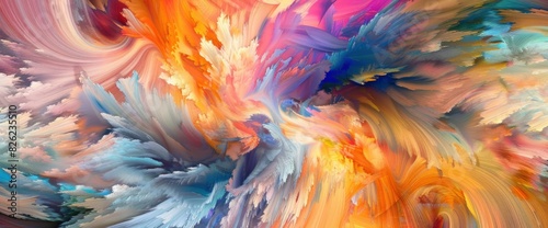 Love Depicted As A Whirlwind Of Abstract Colors, Abstract Background Images