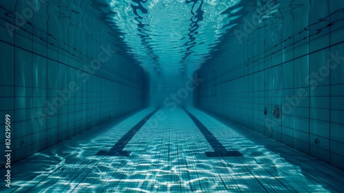 Closeup view of a swimming pool