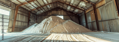 Salt storage in the hangar