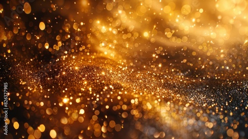 A beautiful golden glitter background.