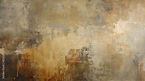 minimalist abstract painting, earth tone colors