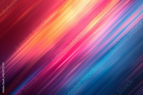 Colorful vibrant glowing diagonal stripes background