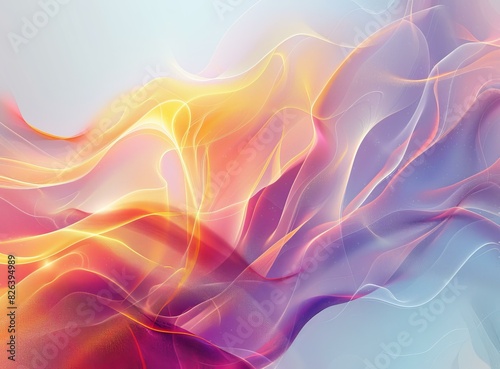Vivid Colorful Abstract Silk Flow