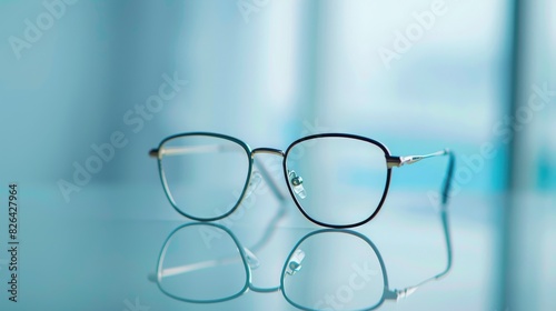 Contemporary Trendy and Chic Eyewear on a White Surface