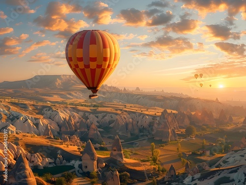 Magical Hot Air Balloon Ride Over Cappadocia s Enchanting Fairy Chimneys at Sunset