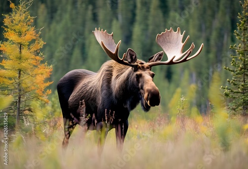 A view of a Moose in the wild