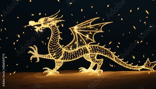 Dragon's Dance: Fireflies in Flight" "Night's Guardian: Firefly Dragon"
