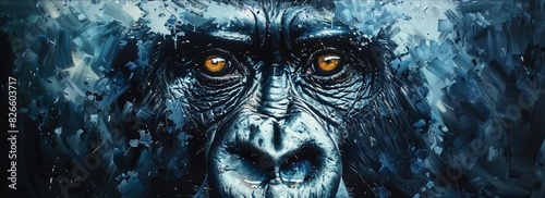 Endangered Elegance: Poignant Portrait of a Vulnerable Mountain Gorilla Facing Extinction
