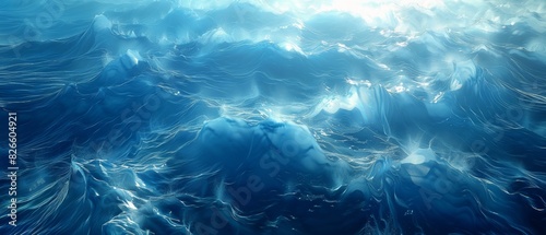 Wave background. Enchanting waves undulate gently, offering a captivating and stunning backdrop.