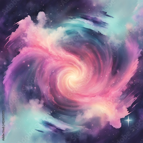 Watercolor Dreamscapes: Capturing the Cosmos in Soft Hues