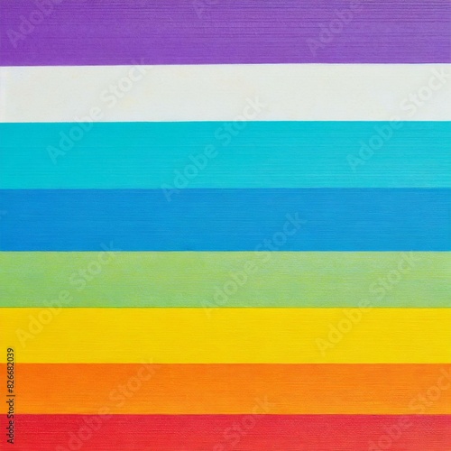 Rainbow Horizontal Striped Colorful Background