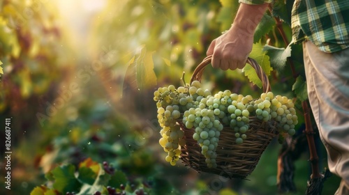 The Harvest of Vineyard Grapes