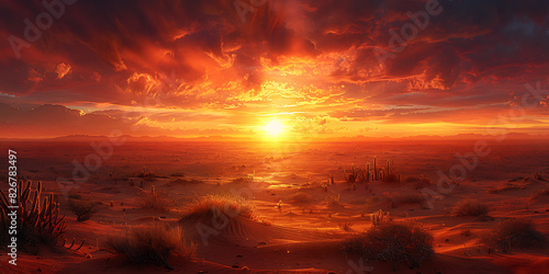 Desert Sunset - Empty Canvas of Adventure