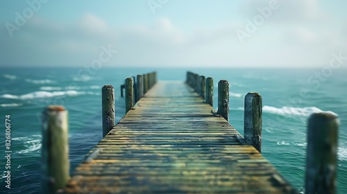 Fresh view of a pier extending into the ocean
