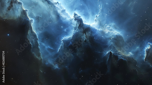 Prompt Horsehead Nebula with dark dust clouds and other celestial objects
