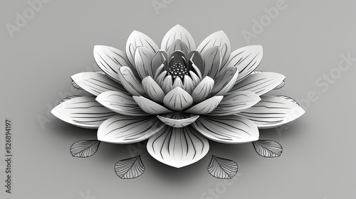 create a coloring book page for grown ups using a beautiful mandala design, black and white, no gray areas, simple vectored art, 