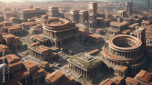 futuristic roman city