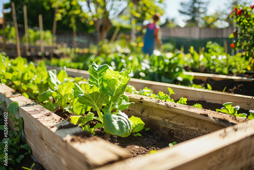 Community gardens promote local sustainability and food security.
