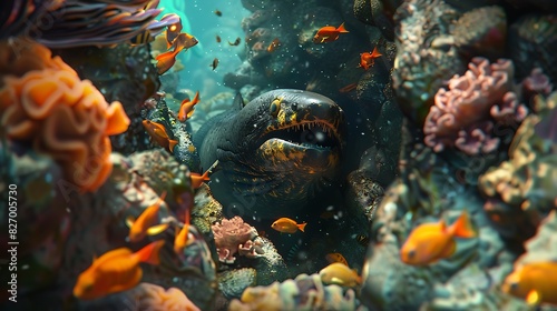 Colorful fishies brighten underwater worlds with their vibrant hues and graceful movements