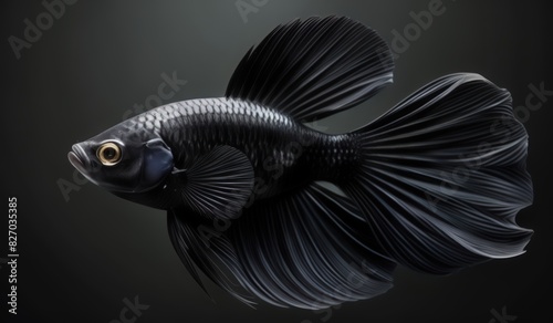 betta fish Double Tail or Double Tail Betta black