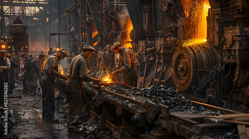 Iron forges and steam engines the industrial revolution's factory workers