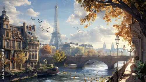 Paris Tourism Background