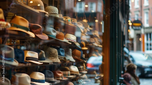 A hat shop on a bustling city street is a real paradise for fashion and style lovers. The wide range of presented hats includes not only models for every season, but also seasonal trends and classics.