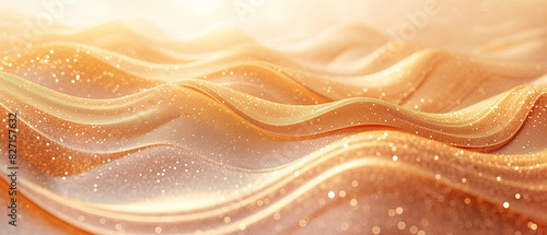 Soft Gold glitter Waves Abstract Background. abstract orange Graphic Art Designs Art Print beautiful advertising banner copy space area