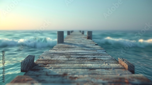 A pier extending into the ocean