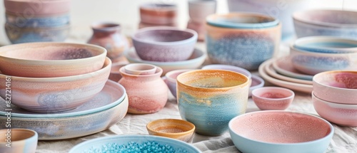 Transform your ceramic pieces with ethereal pastel tones, blending seamlessly like watercolor on canvas, evoking a sense of tranquility and delicacy