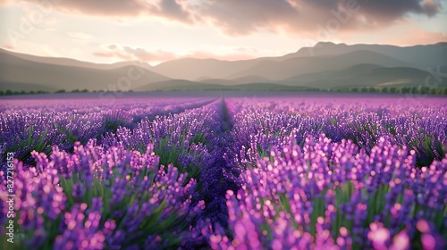 A field of lavender in the Provence