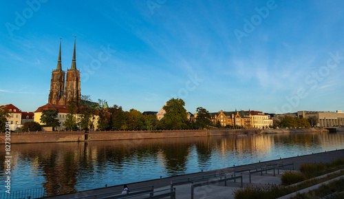 Cityscape panorama of the Old Town, Wroclaw, Poland