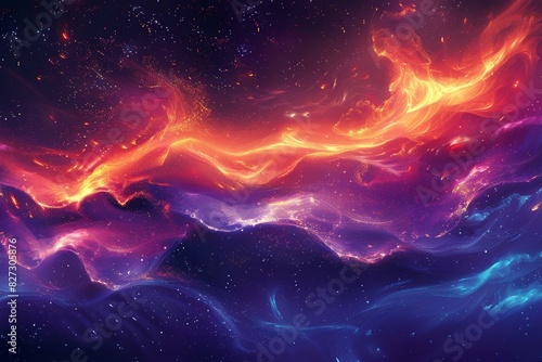 Cosmic Nebula: A Vivid Symphony of Color