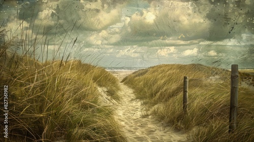 Beach at Wijk aan Zee in the netherlands