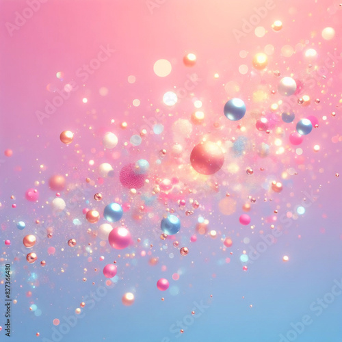 blaues Glühen lila rosa Partikel glitzernde Lichter abstrakter Bokeh-Glitzer bunter Hintergrund
