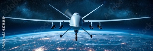 Military drone utilizing advanced neuron and radar technologies in strategic operational deployment