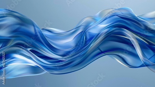 A sleek abstract art design background featuring a silky wave.
