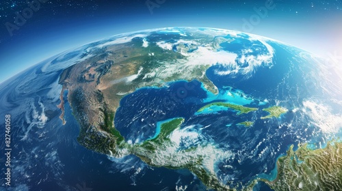 Satellite View of the Oceania Region - 3D Earth Model