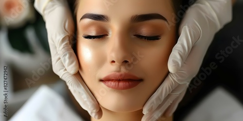 Cosmetic treatment to restore youth and vitality to the face. Concept Facial Rejuvenation, Anti-Aging Treatments, Youthful Skin, Cosmetic Enhancements, Vitality Boost