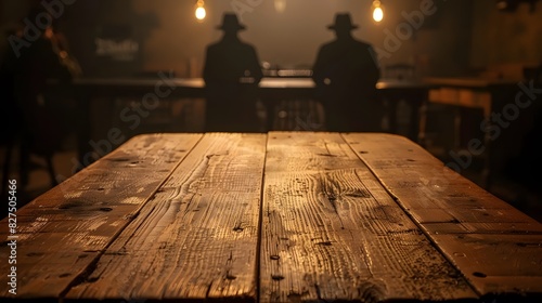 Rustic Saloon Ambiance, Vintage Western Interior