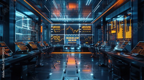 A futuristic stock exchange with traders using holographic displays and AI-driven analytics --ar 16:9 --seed 37873814 --stylize 250 Job ID: 9c51919e-8053-4177-912d-51195c8a6c48